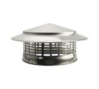 Wezalget Fireplace Chimney Cap | Stainless Steel Chimney Cap Chimney Vent Cap Flue Cowl Pipe Rain Vent Cap Round Roof Rain Cap - for Improved Chimneys Ventilation