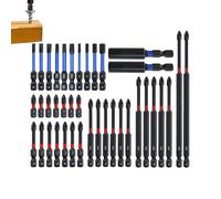 Wezalget Magnetic Screwdriver Bits,Magnetic Hex Bit Set | Anti-Slip Hexagonal Drill Tips Ergonomic for Roofing Metalworking Plumbing Furniture Drywall Installation