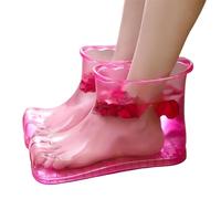 Wezalget Massage Foot Bath Shoes | 1 Pair Portable Foot Bath Shoes Anti-Slip Foot Soaking Boots Movable Household Foot Soak Tub, for Foot Relaxation, Enjoy Foot SPA at Home