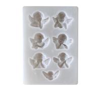 Wezalget Molds for Resin | 7-Cavity Angel Silicone Molds Resin Casting,Easy Release Craft Supplies, Bag Charm Crafting Tools for Soap Making Pendant Keychain Accessories Art Projects