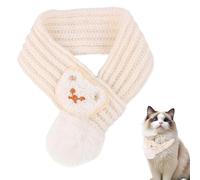Wezalget Small Cats Scarf | Christmas Dog Scarf Adjustable Knitted Pet Scarf | Cute Pet Costume Multi-Colored Neck Warmer Winter Pet Collar for Pets