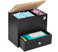 Wezalget Tampon Holder for Bathroom, Versatile Tampon Storage Pad Organizer, Wooden Pad Organization Box, Lady Stuff Box Feminine Organizer for Home Bathroom Spa