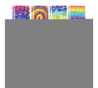 Wezalget Tie Dye Notebooks, 24-pieces Small Inspiration Notpads, Colorful Tie Dye Party Favors for School Home Birthday Thanksgiving Christmas Friendship