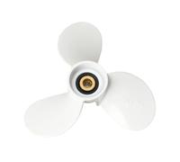 WeZcHEN 6E0-45941-01-El Aluminum Alloy Propeller 7 1/2X8-Ba For YA 4-6Hp Engine 3 Blades 9 Spline Tooth White R Rotation