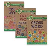WF Graham 3x Crossword Puzzle Books for Adults | Adult Activity Book Bundle | Crosswords Activity Set with over 130 Brain Teasers in Each