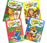 WF Graham 4 x Magic Painting A4 Colouring Books Childrens Party Bag Filler