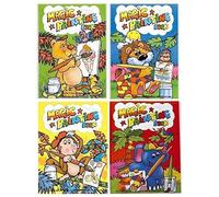 WF Graham 8 x Magic Painting A4 Colouring Books Childrens Party Bag Filler
