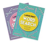 WF Graham A4 Bumper Large Print Wordsearch Puzzle Books - Set of 2 - Word Search Books for Adults, Travel Game Brain Teasers - Over 160 Puzzles in Each