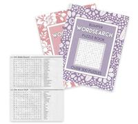 WF Graham A4 Bumper Wordsearch Puzzle Books - Set of 2 - Word Search Books for Adults, Travel Game Brain Teasers - Over 300 Puzzles in Each