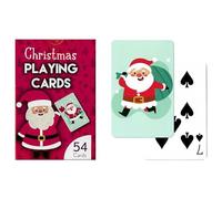 WF Graham Christmas Playing Cards - Christmas Stocking Fillers for Kids with a Christmassy Santa theme - One Pack