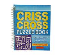 WF Graham Criss Cross Crossword Puzzle Book - Spiral Bound Brain Teasers Travel Puzzles Book with over 300 Puzzles, (4165)