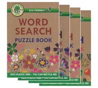 WF Graham Eco-Friendly Wordsearch Puzzle Books for Adults | Plastic-Free Word Search, Brain Teasers | Over 130 Wordsearches in Each | Set of 4