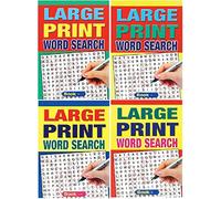 WF Graham Set of 4 Large Print A5 Size 74 Page Word Search Puzzle Books