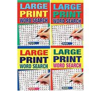 WF Graham Set of 4 Large Print A5 Size 74 Pages Word Search Puzzle Books