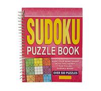 WF Graham Sudoku Puzzle Book - Spiral Bound Brain Teasers Travel Puzzles Book with over 500 Logic Puzzles