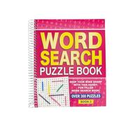 WF Graham Wordsearch Puzzle Book - Spiral Bound Brain Teasers Travel Puzzles Book with over 300 Puzzles - BUMPER SIZE - Adult Activity - Mind Excersise - Word Games