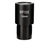 WF10X 18mm Biological Microscope Eyepiece Wide Angle Optical Lens With Scale Durable Metal Construction Clear Bright Image For Laboratory Classroom Research 23.2mm