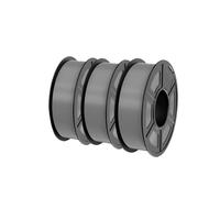 WFBOUPXQ PETG 3D Printing Filament, 1kg, 3 Rolls, 1.75mm +/- 0.02mm, Neatly Wound, Vacuum-packed, (3 kg grey)