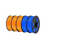 WFBOUPXQ PLA+ Filament 5KG 1.75mm 3D Printing PLA Plus ABS White Black Red Blue Green Orange Filament For FDM Printer 3D Pen(PLA Plus 3OR 2BL)