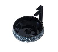 WFchenj222-6 Bathroom Sinks - Light Luxury Nordic Style Above Counter Basin Balcony Bathroom Ceramic Round Sink