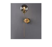 WFDFFFA Modern Led Glass Ball Wall Lamp Fixture - Golden Bedside Living Room Hallway Home Decoration Sconce Lighting Metal Lights,Pendant Lights Dimmable