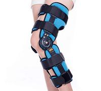 WFDLIU Adjustable Knee Brace Support, Breathable Full Leg Stabilizer Hinged Knee Support Orthosis Brace Guard Wrap Strap Fracture Fixed Splint,Ideal for ACL/Ligament/Sports Injuries,S