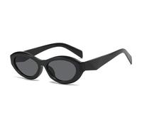 WFFZTZW Small Frame Cat Eye Sunglasses Women Fashion Candy Color Sunshade Mirror Classic Outdoors Uv400(Black)