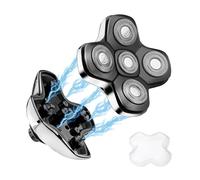 WFGJSK WAHFOX Head Shaver Replacement Heads - Compatible With SKULL SHAVER PITBULL(5D Silvery)