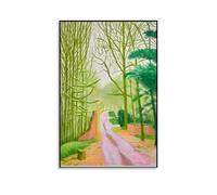 Wfhbcnhg David Hockney The Arrival of Spring Posters Canvas Print Aesthetic Wall Art Modern Home Decor for Bedroom Living Room 16x24inch(40x60cm) Unframe-style