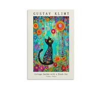 Wfhbcnhg Gustav Klimt Abstract Color Oil Painting Prints Posters Canvas Print Aesthetic Wall Art Modern Home Decor for Bedroom Living Room 24x36inch(60x90cm) Unframe-style