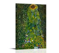 Wfhbcnhg Gustav Klimt Abstract Color Oil Painting Prints Posters Canvas Print Aesthetic Wall Art Modern Home Decor for Bedroom Living Room 24x36inch(60x90cm) Frame-style