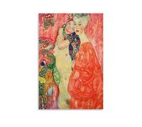 Wfhbcnhg Gustav Klimt Abstract Color Oil Painting Prints Posters Canvas Print Aesthetic Wall Art Modern Home Decor for Bedroom Living Room 12x18inch(30x45cm) Unframe-style