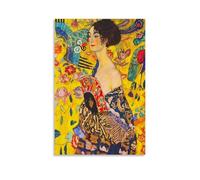 Wfhbcnhg Gustav Klimt Abstract Color Oil Painting Prints Posters Canvas Print Aesthetic Wall Art Modern Home Decor for Bedroom Living Room 20x30inch(50x75cm) Unframe-style