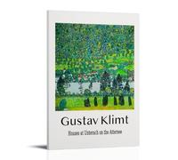 Wfhbcnhg Gustav Klimt Abstract Color Oil Painting Prints Posters Canvas Print Aesthetic Wall Art Modern Home Decor for Bedroom Living Room 08x12inch(20x30cm) Frame-style