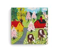 Wfhbcnhg Maud Lewis Countryside Style Abstract Oil Painting Posters Canvas Print Aesthetic Wall Art Modern Home Decor for Bedroom Living Room 28x28inch(70x70cm) Unframe-style