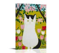 Wfhbcnhg Maud Lewis Countryside Style Abstract Oil Painting Posters Canvas Print Aesthetic Wall Art Modern Home Decor for Bedroom Living Room 12x18inch(30x45cm) Frame-style