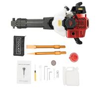 WFIETN - Demolition Jack Hammer, Gas Powered 52CC 2-Stroke Engine Oil Concrete Breaker Jack Drill with Point Chisel and Flat Chisel for Ground Slotting, Rock Breaking, 70dB Noise, 1900W