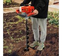 WFIETN - Petrol Auger Post Hole Digger, 52cc 2-Takt Fence Post Auger, Garden Fence Post Digger Tool with 3 Drill Bits and 12in Extension Tube, for Digging Tree Plant Fence Greenhouse Holes