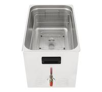 WFIETN - Ultrasonic Cleaner, Digital Ultrasonic Cleaning, Portable Stainless Steel Sound Cleaner Machine with 0-30 min Time Setting Function, for Homes, Laboratories, 82 dB Noise (TH-100AXN)