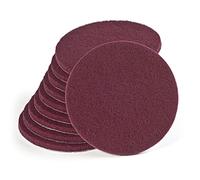 Wfix Velcro Abrasive Fleece for Random Orbital Sander 150 mm P120-180 Medium Coarse - Red | Pack of 10 | Sanding Sponge - Polishing Sponge 150 mm