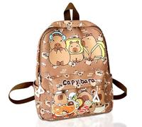 WFKKMEQ Capybara Backpacks, Capybara Pencil Case Children's Rucksack Silicone Pencil Pouch Holder Cartoon Schoolbag Lightweight Rucksack Nursery Book Bag Travel Bag Casual Daypack for Kids