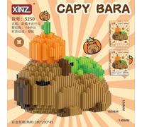 WFKKMEQ Capybara Building Blocks, 3D Puzzle Brick Toys DIY Blocks Mini Animal Buildings Block Set 3D Building Figures Ornaments Micro Construction Buildings Bricks Gifts for Birthday(12x14x10.5CM)