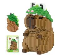 WFKKMEQ Capybara Building Blocks, Mini Block Models Building Games 3D Mini Puzzle Blocks Micro Building Block Figurines Model Building Block Set for Birthday Gifts