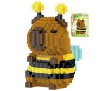 WFKKMEQ Capybara Building Blocks Set, DIY Blocks 3D Puzzle Brick Micro Buildings Block Set Building Figures Ornaments 3D Puzzle Brick Micro Construction Buildings Bricks Gift for Christmas Birthday