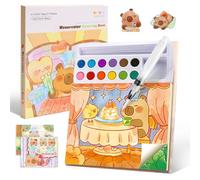 WFKKMEQ Capybara Water Colouring Books, Watercolor Painting Set Coloring Book Drawing Books Magic Colouring Book Art Crafts Educational Toys Birthday Gift