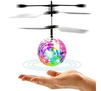 WFKKMEQ Flying Ball Toys, Kids RC Flying Hover Disco Ball, Remote Control Helicopter Drone Infrared Induction Gifts, Mini Drone Flying Toys, for Boys Girls Teenagers Indoor Outdoor Handheld Games
