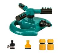 WFKKMEQ Garden Sprinklers for Lawns, Automatic Lawn Water Sprinkler, 360 Degree Rotating Lawn Sprinkler with 3 Adjustable Arms, Multipurpose Yard Sprinkler for Large Areas Watering Plants Kid, Gift
