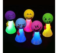WFKKMEQ LED Light Up Toys, 26 PCS LED Flying Toy Slingshot Toys Led Helicopter Catapult Twisty Pull String Saucers Bamboo Dragonfly Flash Bouncing Dolls Bracelet Christmas Party Bag Fillers for Kids