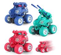 WFKKMEQ Monster Truck Car Toy, 3PCS Shark Play Vehicles Pull Back Car Toys Rotation Off-road Friction Powered Vehicle Toys Trucks Vehicles Toy Truck Cars for Kids Bike