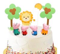 WFKKMEQ Pig Figurine, Mini Pig Cake Topper - 8pcs